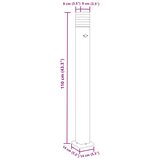  Vanjska podne svjetiljke sa senzorom crne 110 cm aluminijske | Eponuda.ba