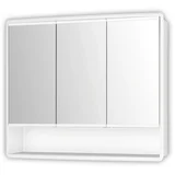 Ormarić s ogledalom Lymo (Š x V: 58 x 49,5 cm, Bez osvjetljenja, Plastika, Bijele boje)