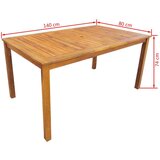  Zunanja jedilna garnitura 7-delna trden akacijev les, (20679998) | Shoptok.si