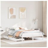 vidaXL Okvir kreveta bez madraca bijeli 160x200 cm od masivne borovine | shoptok.hr