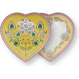 Pip Studio Lily&Lotus - krožnik v obliki srca 21,5 cm - rumena | Shoptok.si