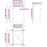  Upravljački ormar Siva 42 x 19,5 x 50 cm ABS plastika | shoptok.hr