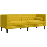  Chesterfield garnitura s jastucima, 2 dijela, žuti baršun | shoptok.hr