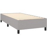  Okvir kreveta s oprugama i madrac svjetlosivi 90x200cm tkanina | shoptok.hr