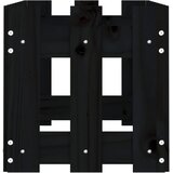  Povišena vrtna gredica crna 100x30x30 cm masivna borovina | shoptok.hr