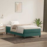 Maison Chic Box spring postelja - Vzmetna postelja brez vzmetnico temno zelena 80x220 cm žamet SL12386, (21900599) | Shoptok.si