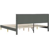  Krevetna konstrukcija Tamnosiva 180 x 200 cm Tkanina | shoptok.hr