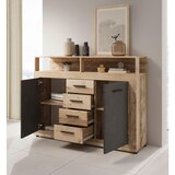 MID.YOU KOMODA, antracit, barve hrasta | Shoptok.si