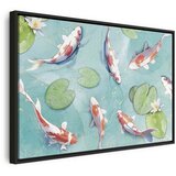  Slika - Pond in Japan 90x60 U crnom drvenom okviru | shoptok.hr