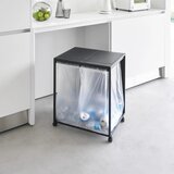 YAMAZAKI Kanta za smeće s dvije komore Tower boja: crna | shoptok.hr