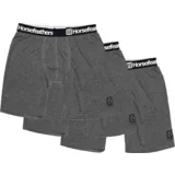 DYNASTY LONG 3PACK BOXER SHORTS Muške bokserice, tamno siva, veličina