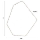 Dutchbone Stensko ogledalo z lesenim okvirjem 41,5x50 cm Bryn – | Shoptok.si