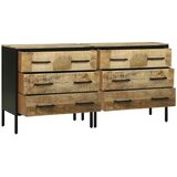  Komode 70 x 35 x 70 cm Smeđa Grubo masivno drvo manga Slike