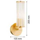  Argon 8497 - Zidna svetiljka HAMPTON 1xE14/7W/230V, zlatna | Eponuda.com