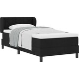  s opruga kutije s uzglavljem Crna 90 x 190 cm tkanina | shoptok.hr