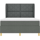  Krevet s opruga kutije Tamno siva 190 x 140 cm tkanina | shoptok.hr