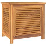  Vrtna kutija za pohranu s vrećom 60x50x58 cm masivna tikovina | Eponuda.com
