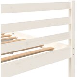  Okvir za krevet od masivne borovine bijeli 200 x 200 cm | shoptok.hr