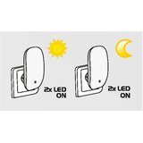  Prezent 1619 - LED svetiljka za utičnicu 2xLED/0,3W/230V sa senzorom | Eponuda.com