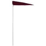  Vrtni polukružni suncobran sa stupom 180 x 90 cm bordo | shoptok.hr