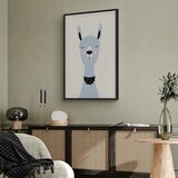  Slika - Lovely Llama (1 Part) Vertical 80x120 U crnom drvenom okviru | shoptok.hr