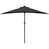  Vrtni suncobran Crna 294 x 150 x 224 cm Poliester i čelik | shoptok.hr