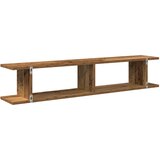  Zidne police 2kom boja staro drvo 105x18x20cm konstruirano drvo | shoptok.hr