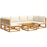  7-dijelni set vrtnih sofa s jastucima masivno bagremovo drvo | shoptok.hr