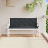 vidaXL Blazina za vrtno klop 2 kos melanž antracit 150x50x7 cm blago | Shoptok.si