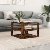  Stolić za kavu boja hrasta 58x58x40 cm konstruirano drvo | shoptok.hr