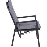 Garden Pleasure Sivi kovinski vrtni stoli v kompletu 1 ks Sintra – | Shoptok.si