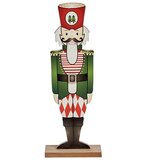  Ukrasna figura Drobilica za Orahe Crna Crvena Zelena Drvo 8 x 40 x 15 cm (12 kom.) | shoptok.hr