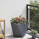 vidaXL Cvetlično korito Antracit 40 x 40 x 40 cm Jeklo | Shoptok.si