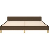  Okvir za krevet s uzglavljem tamnosmeđi 180x200 cm od tkanine | shoptok.hr
