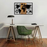 Wallity zidna dekoracija world map - 325, 90 x 3 x 58 cm, crna | ePonuda.com