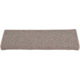  Prostirke za stepenice 15 kom 65x21x4 cm tamno bež pravokutni rub | shoptok.hr