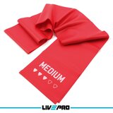 Livepro elastična traka za vežbanje guma ekspander crvena m | ePonuda.com