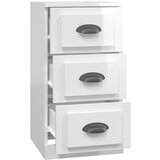  Komoda sjajna bijela 36 x 35,5 x 67,5 cm od konstruiranog drva | Eponuda.com
