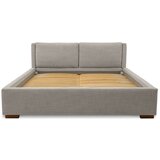 Scandic Svijetlo sivi tapecirani bračni krevet s prostorom za odlaganje s podnicom 160x200 cm Dreamer – | shoptok.hr