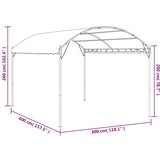 Nadstrešnica 3 x 4 m antracit | shoptok.hr