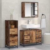  Set namještaja za kupaonicu 3 kom. Staro drvo 80 x 33 x 60 cm | shoptok.hr