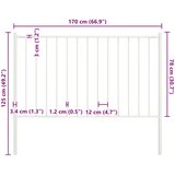  Ogradni panel Woerden sa stupovima čelik 1,7x0,75 m bijeli | Eponuda.ba