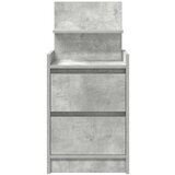 vidaXL Nočna omarica z 2 predaloma betonsko siv 38x34x80 cm | Shoptok.si