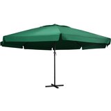 The Living Store Zunanji senčnik z aluminijastim drogom 600 cm zelen - Senčnik, (21743473) | Shoptok.si