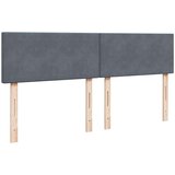 vidaXL Okvir kreveta s madracima tamnosivi 200x200cm baršunasti | shoptok.hr