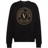 Versace Jeans Couture Sweater majica '76UP306' zlatno žuta / crna