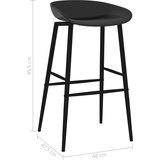  Barske stolice 2 kom crne | shoptok.hr