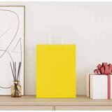  Papirnate vrećice 250 kom s ručkama žute 26x12x35 cm | shoptok.hr