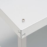  Stol za pećnicu s pušnicom 40 x 28 x 44,5 cm pocinčani čelik | shoptok.hr
