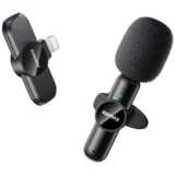 bezicni mikrofon lavalier K09 1u1 za mobilni telefon iphone lightning crni